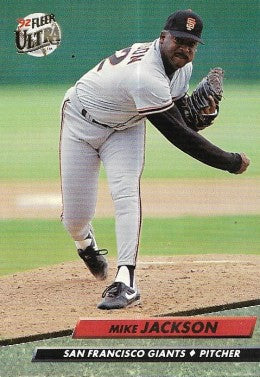 1992 Fleer Ultra Baseball Card #590 Mike Jackson