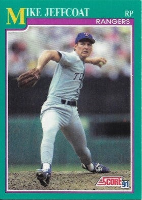 1991 Score Baseball Card #174 Mike Jeffcoat