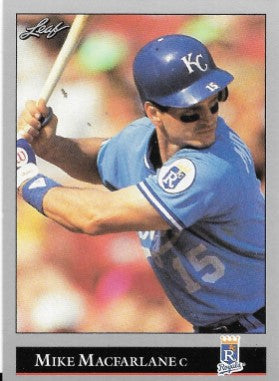 1992 Leaf Baseball Card #83 Mike Macfarlane