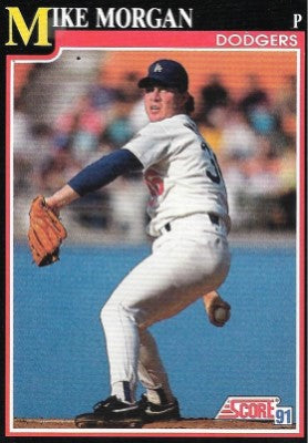 1991 Score Baseball Card #276 Mike Morgan