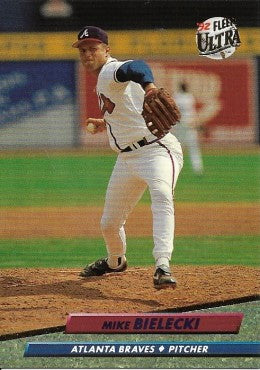 1992 Fleer Ultra Baseball Card #457 Mike Bielecki