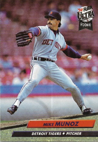 1992 Fleer Ultra Baseball Card #367 Mike Munoz