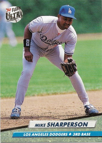 1992 Fleer Ultra Baseball Card #218 Mike Sharperson