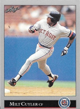 1992 Leaf Baseball Card #75 Milt Cuyler