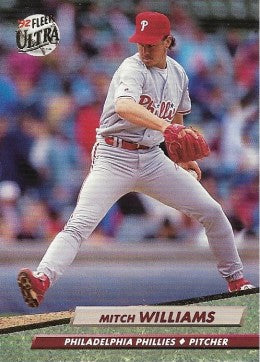 1992 Fleer Ultra Baseball Card #549 Mitch Williams