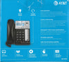 AT&T 2-Line Corded Phone with Speakerphone, 100 Name/Number Caller ID and Phonebook, Data Port, Black