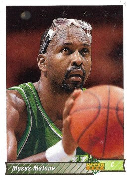 1992-93 Upper Deck Basketball Card #301 Moses Malone