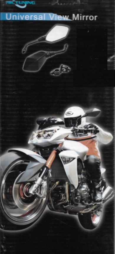 MICTUNING Motorcycle Rearview Side Mirror Hawk-Eye 