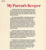 My Parent's Keeper Adult Children of the Emotionally Disturbed - Back