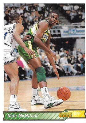 1992-93 Upper Deck Basketball Card #291 Nate McMillan