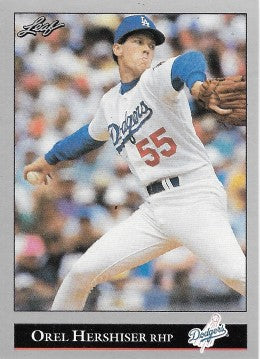1992 Leaf Baseball Card #81 Orel Hershiser