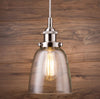 Fiorentino Brushed Nickel One-Light Industrial Factory Pendant