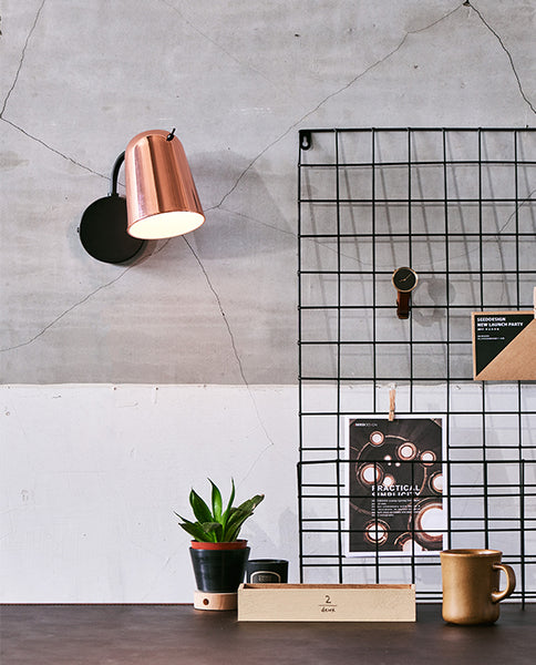 Seed Design Dobi Wall Lamp, Copper/Black 1-light