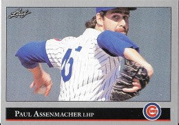 1992 Leaf Baseball Card #117 Paul Assenmacher