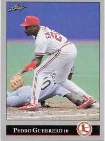 1992 Leaf Baseball Card #18 Pedro Guerrero