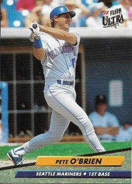 1992 Fleer Ultra Baseball Card #128 Pete O'Brien