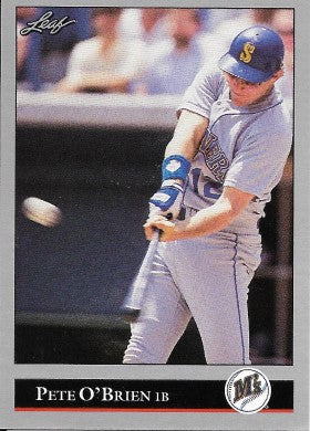 1992 Leaf Baseball Card #260 Pete O'brien