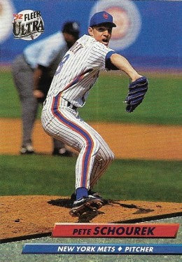 1992 Fleer Ultra Baseball Card #539 Pete Schourek