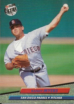 1992 Fleer Ultra Baseball Card #579 Randy Myers