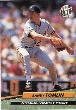 1992 Fleer Ultra Baseball Card #261 Randy Tomlin