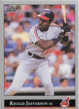 1992 Leaf Baseball Card #86 Reggie Jefferson