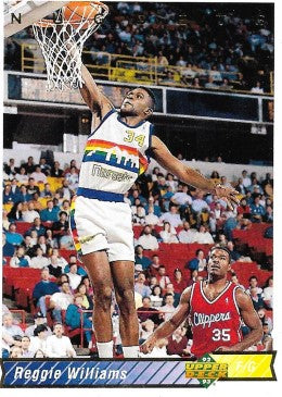 1992-93 Upper Deck Basketball Card #113 Reggie Williams