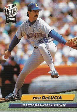 1992 Fleer Ultra Baseball Card #122 Rich DeLucia