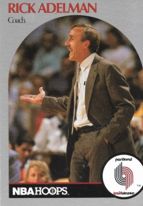1990 NBA Hoops Basketball Card #326 Coach Rick Adelman