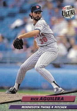 1992 Fleer Ultra Baseball Card #88 Rick Aguilera