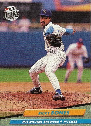 1992 Fleer Ultra Baseball Card #378 Ricky Bones