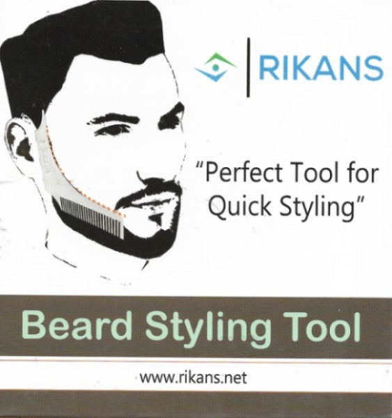 Rikans Beard Comb Styling And Shaping Tool Template