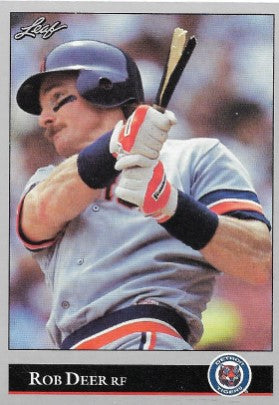 1992 Leaf Baseball Card #193 Rob Deer