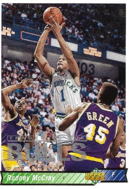 1992-93 Upper Deck Basketball Card #279 Rodney McCray