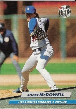 1992 Fleer Ultra Baseball Card #214 Roger McDowell