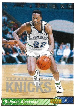 1992-93 Upper Deck Basketball Card #89 Rolando Blackman