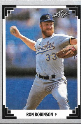 1991 Leaf Baseball Card #14 Ron Robinson