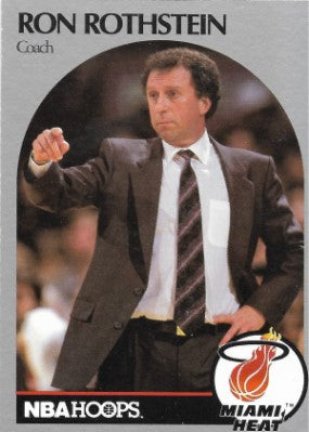 1990 NBA Hoops Basketball Card #318 Coach Ron Rothstein