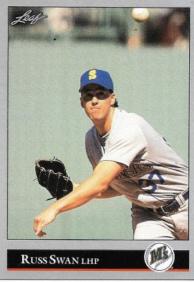 1992 Leaf Baseball Card #203 Russ Swan
