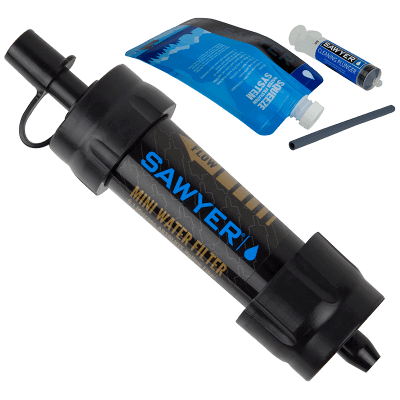 Sawyer Products Mini Water Filtration System, Single, Black