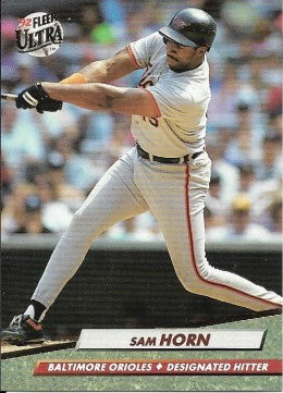 1992 Fleer Ultra Baseball Card #6 Sam Horn