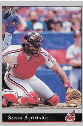 1992 Leaf Baseball Card #9 Sandy Alomar