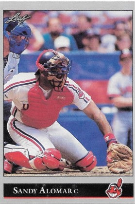 1992 Leaf Baseball Card #9 Sandy Alomar
