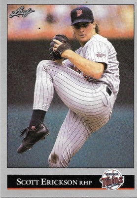 1992 Leaf Baseball Card #166 Scott Erickson