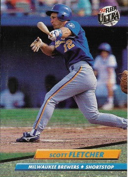 1992 Fleer Ultra Baseball Card #381 Scott Fletcher