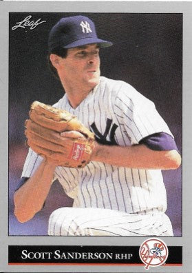 1992 Leaf Baseball Card #152 Scott Sanderson