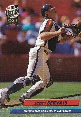 1992 Fleer Ultra Baseball Card #496 Scott Servais
