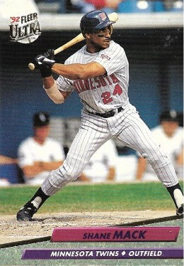1992 Fleer Ultra Baseball Card #95 Shane Mack