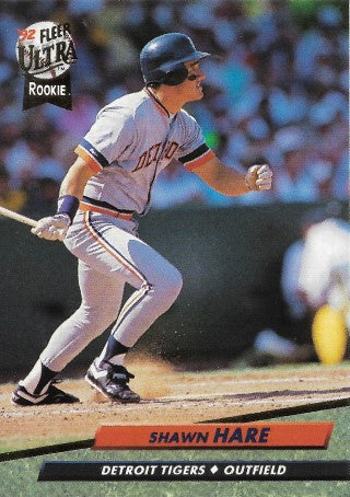 1992 Fleer Ultra Baseball Card #363 Shawn Hare