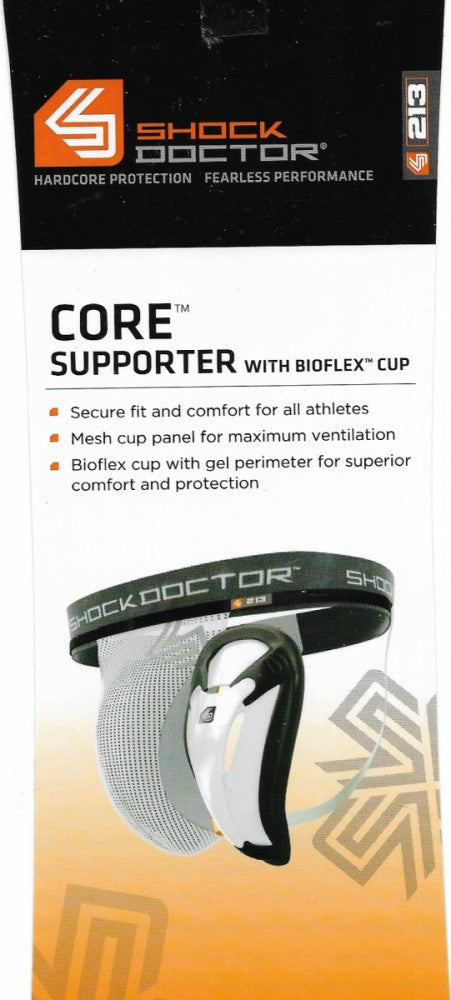 Shock Doctor Core Supporter with BioFlex Cup, Waist Men S Cup L