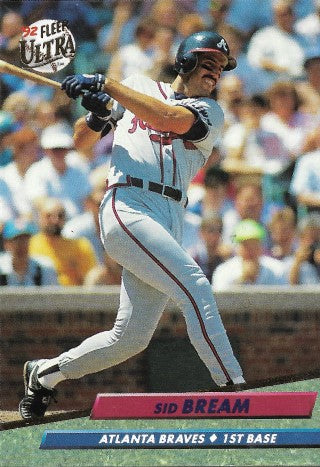 1992 Fleer Ultra Baseball Card #160 Sid Bream